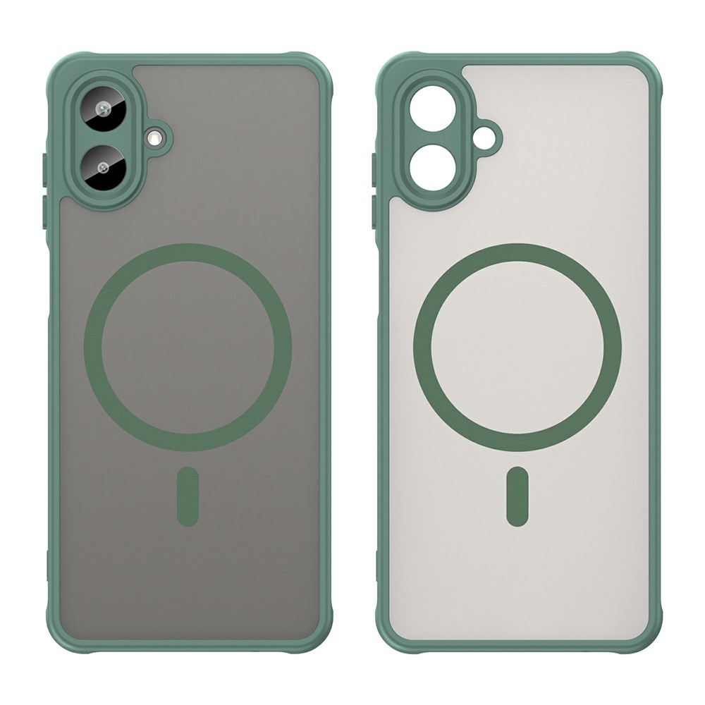 Case matný gelový obal s MagSafe na Samsung Galaxy A07 4G - zelený