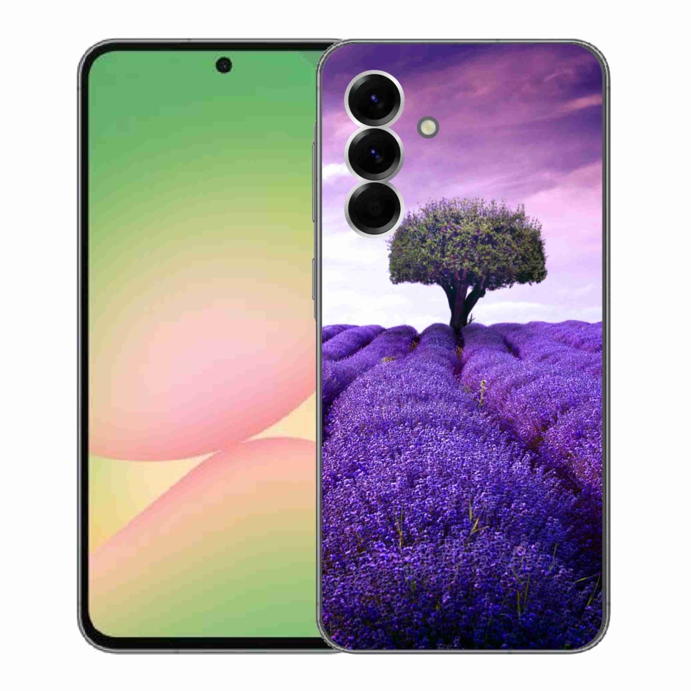 Gelový kryt mmCase na Samsung Galaxy A56 5G - levandulová louka