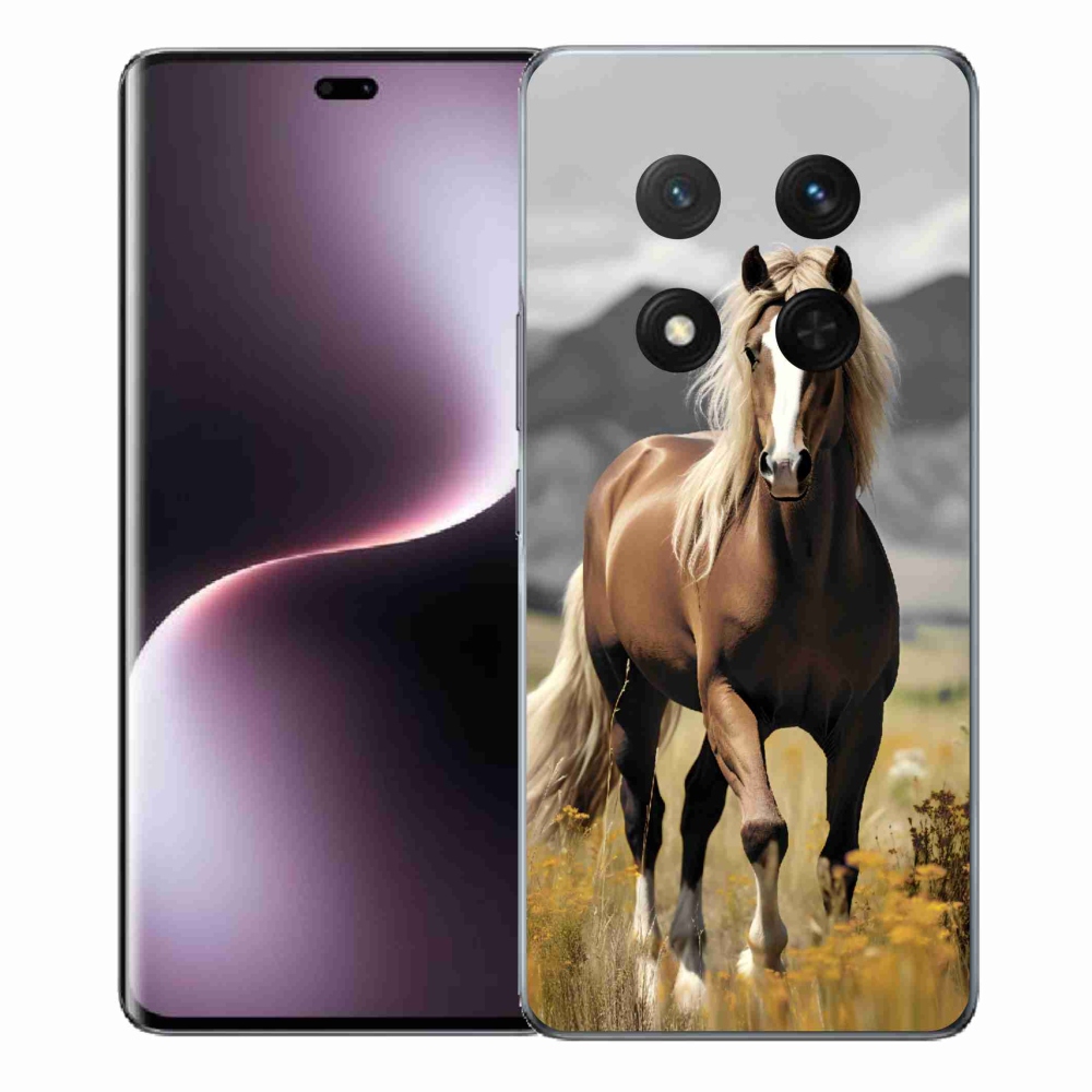 Gelový kryt mmCase na Honor Magic 7 Lite 5G - hnědý kůň 1