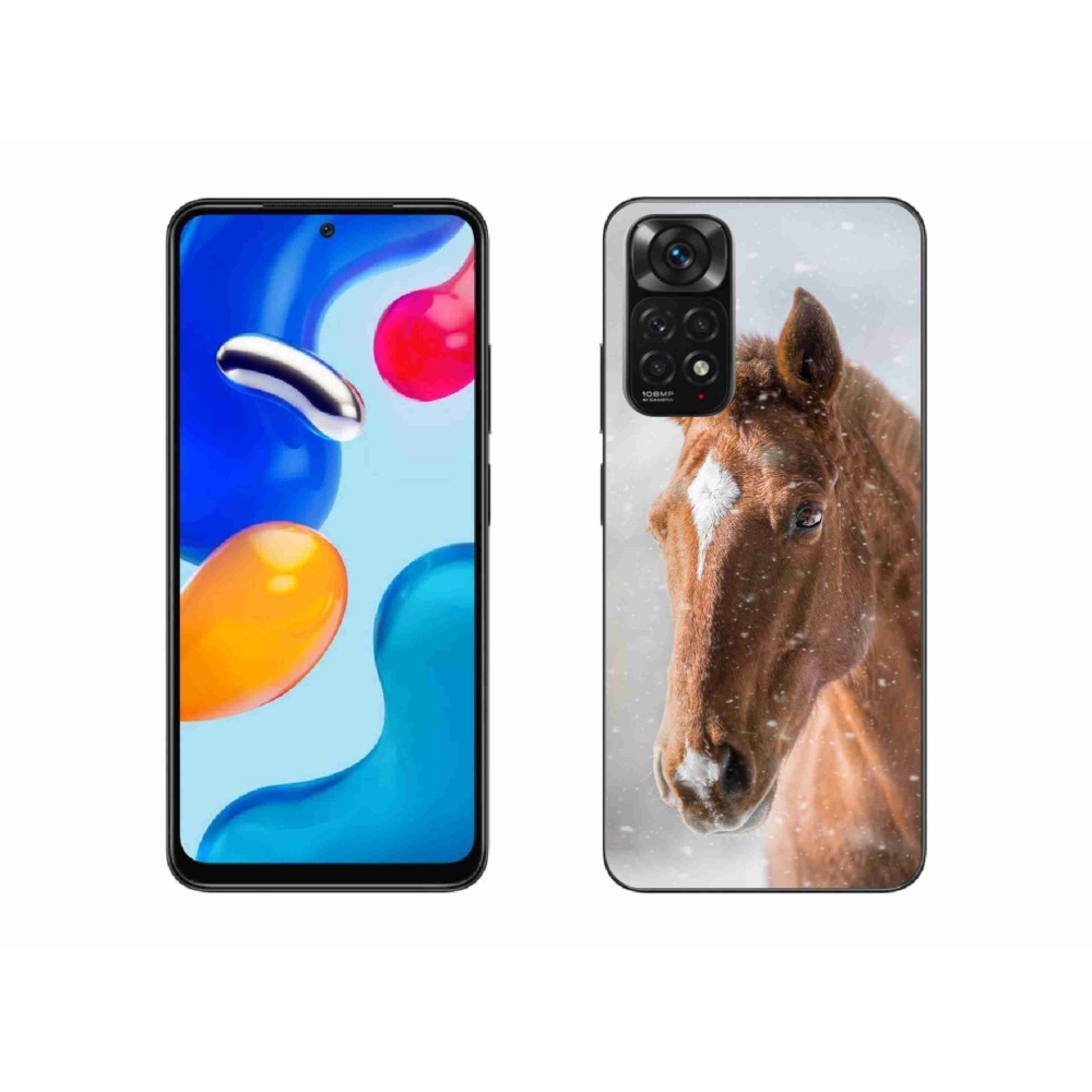 Gelový kryt mmCase na Xiaomi Redmi Note 11 4G - hnědý kůň 2