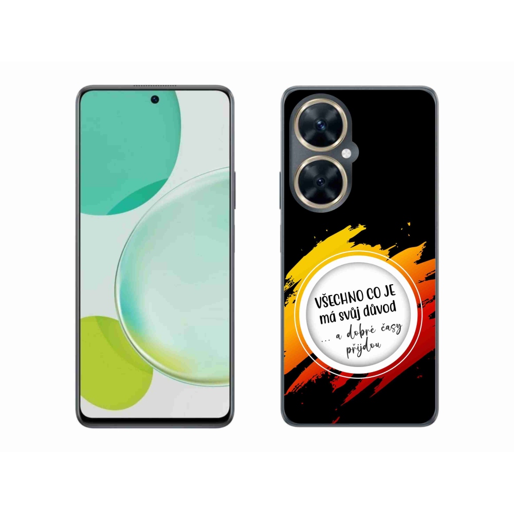 Gelový kryt mmCase na Huawei Nova 11i - citát 3 černé pozadí
