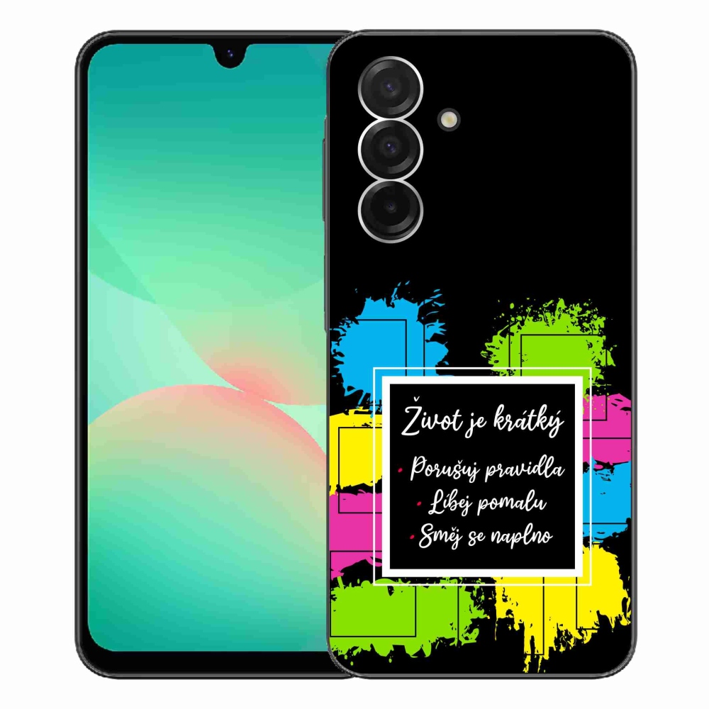 Gelový kryt mmCase na Samsung Galaxy A26 5G - citát 5 černé pozadí