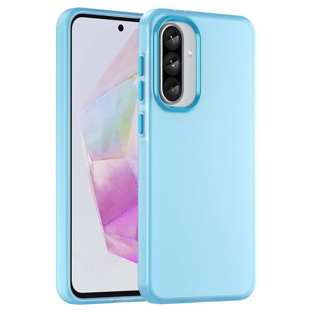 Candys matný gelový obal na Samsung Galaxy A36 5G/A56 5G - světlemodrý