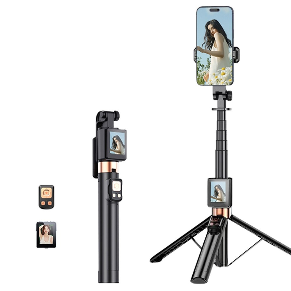 CL07 selfie tyč se stativem a displejem 1,7 m