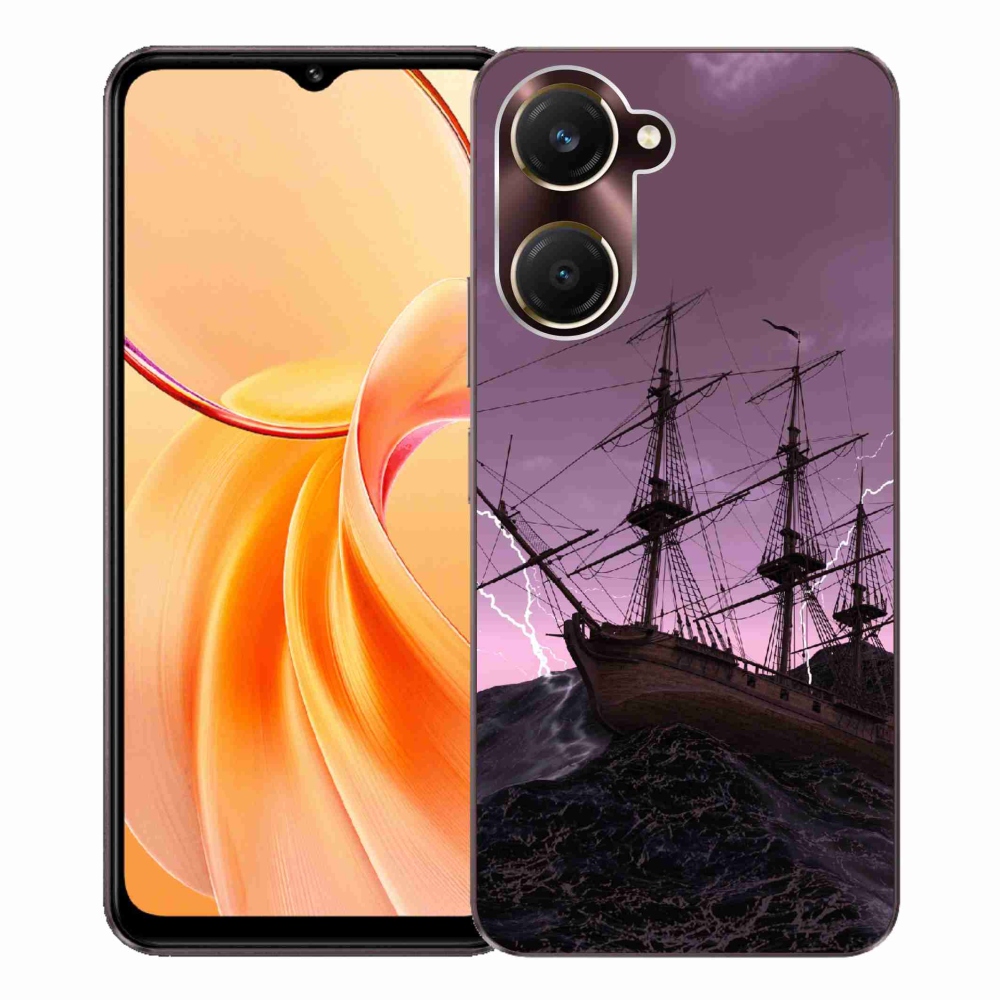 Gelový kryt mmCase na Vivo Y28s 5G - loď v bouři