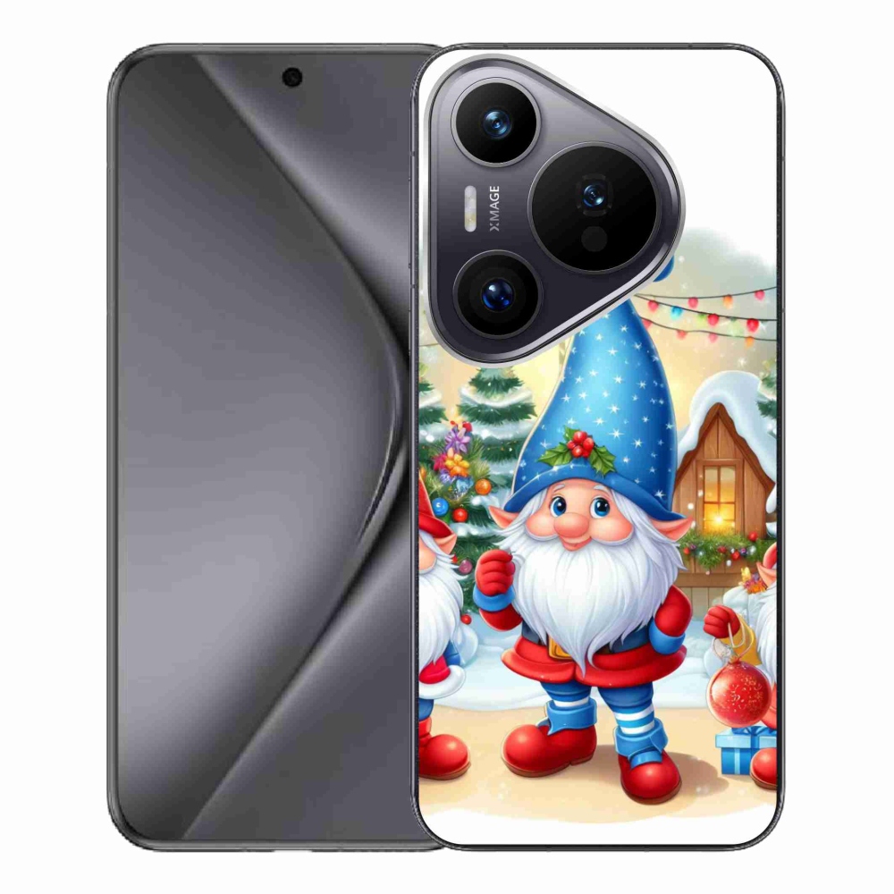 Gelový kryt mmCase na Huawei Pura 70 Pro - vánoční skřítci