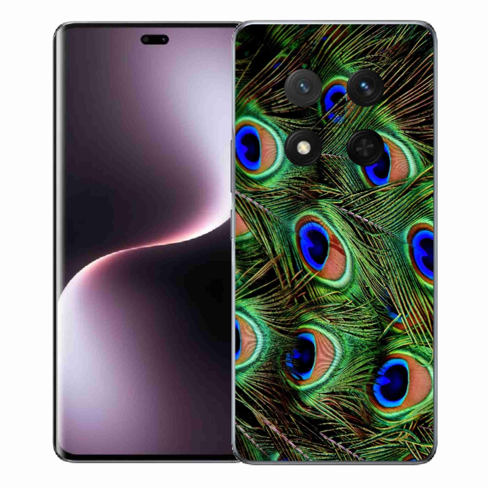 Gelový kryt mmCase na Honor Magic 7 Lite 5G - paví peří