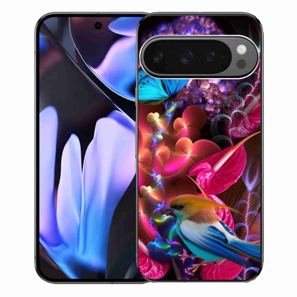 Gelový kryt mmCase na Google Pixel 9 Pro XL - barevné květiny