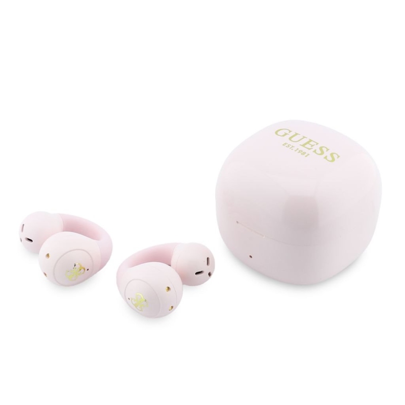 Guess Mini Classic Logo OWS Bezdrátová Sluchátka Pink