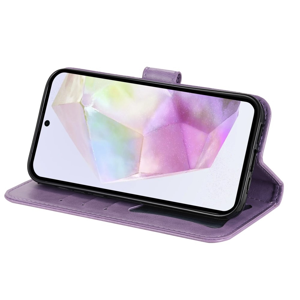 Mandala knížkové pouzdro na Samsung Galaxy A36 5G/A56 5G - fialové