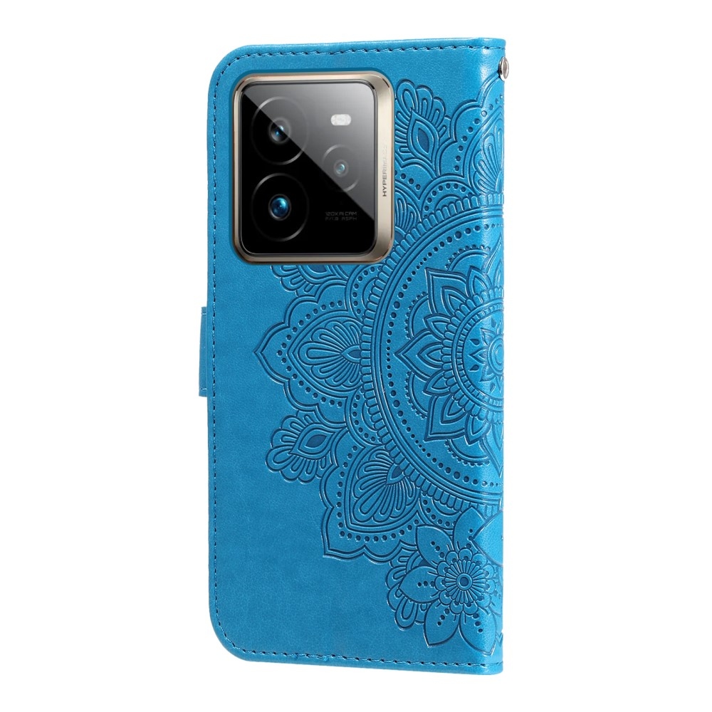 Mandala knížkové pouzdro na Realme GT 7 Pro 5G - modré