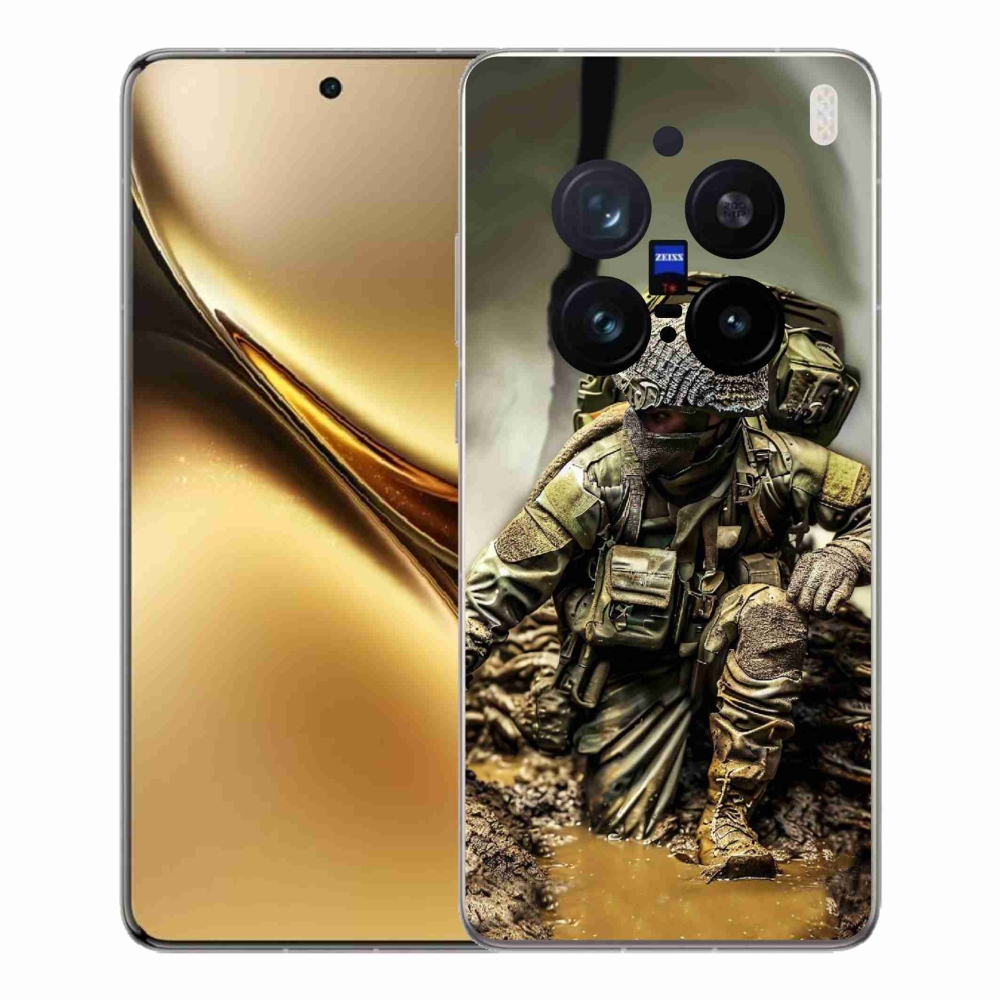 Gelový kryt mmCase na Vivo X200 Pro 5G - voják