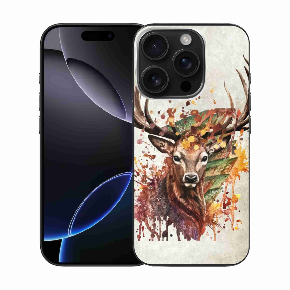 Gelový obal mmCase na iPhone 16 Pro - jelen 1