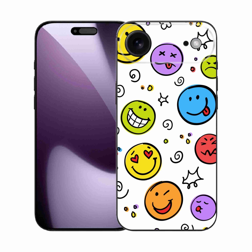 Gelový kryt mmCase na iPhone 17 Air - smajlíci