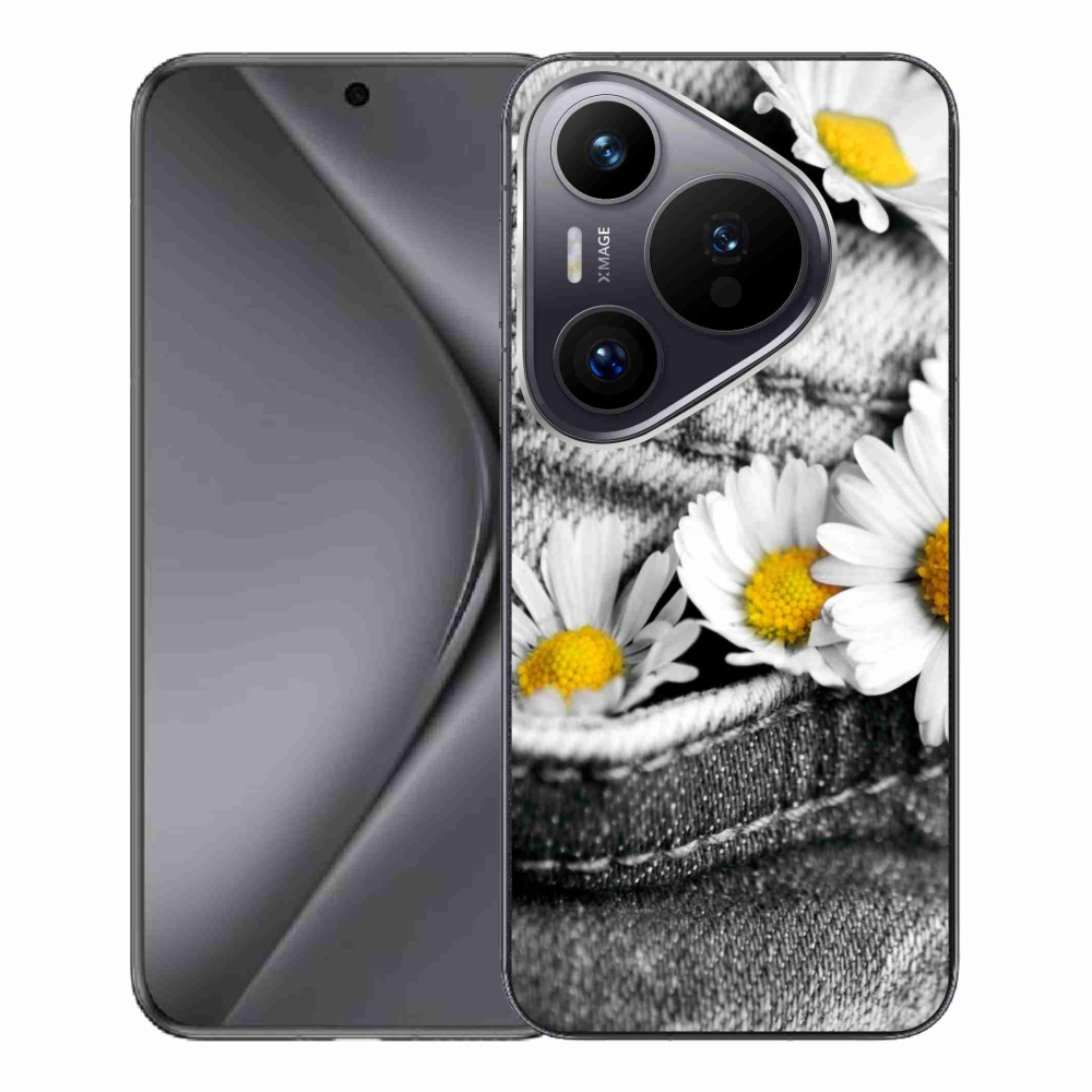 Gelový obal mmCase na Huawei Pura 70 Pro - kopretiny