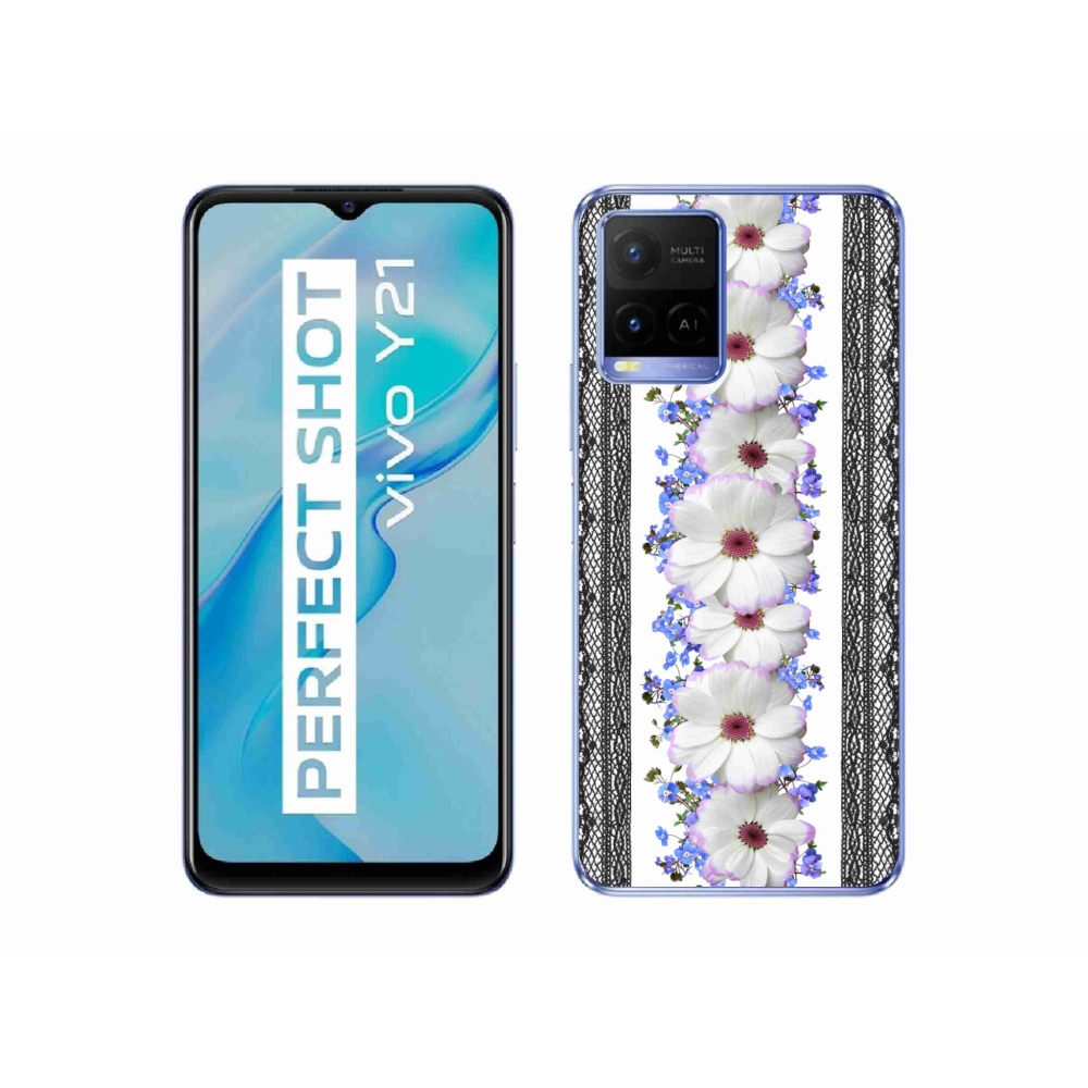 Gelový kryt mmCase na Vivo Y21/Y21s/Y33s - květiny 8