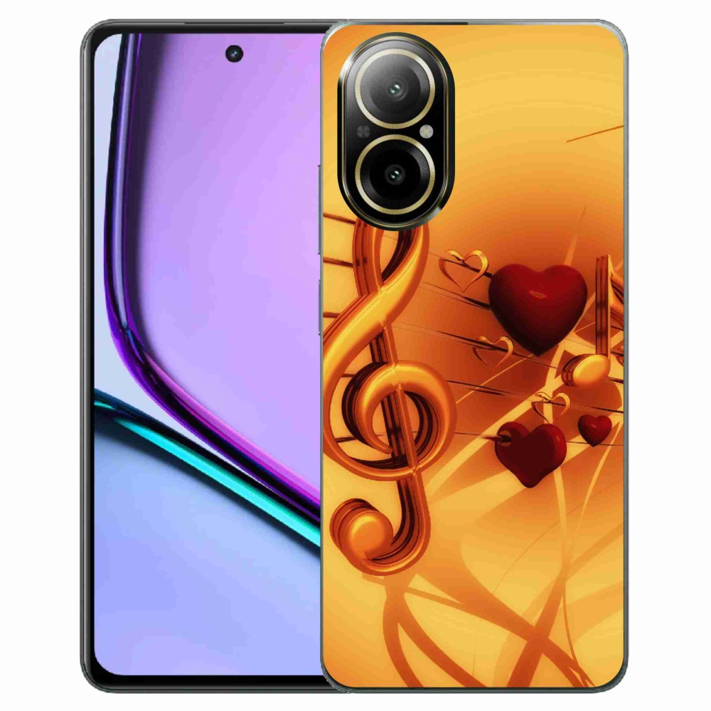 Gelový kryt mmCase na Realme C67 - noty