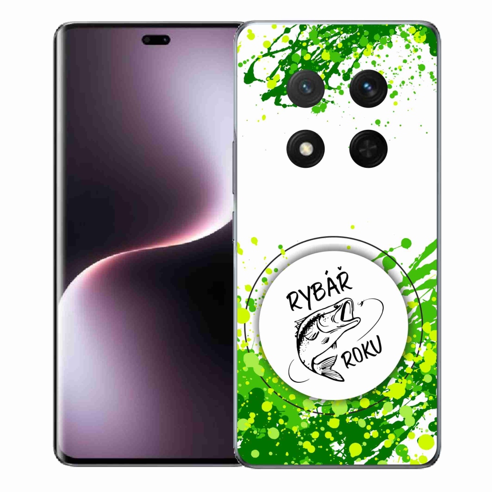 Gelový kryt mmCase na Honor Magic 7 Lite 5G - rybář roku bílé pozadí