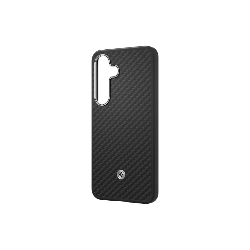 GP-FPS936PGA Samsung by Spigen Enzo Aramid Magnetický Kryt pro Galaxy S25+ Black Silver