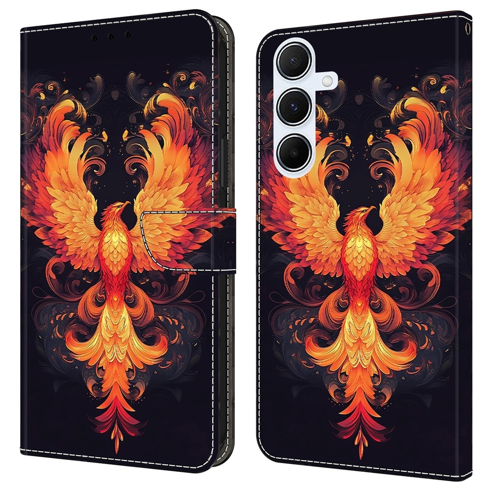 Firmly knížkové pouzdro na Samsung Galaxy A17 5G/A26 5G - ohnivý pták