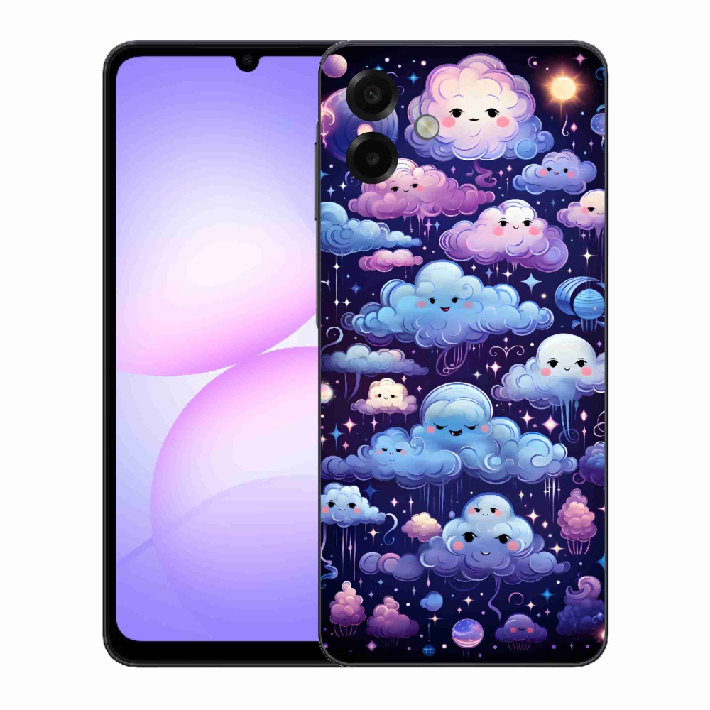 Gelový kryt mmCase na Samsung Galaxy A07 4G - mráčky