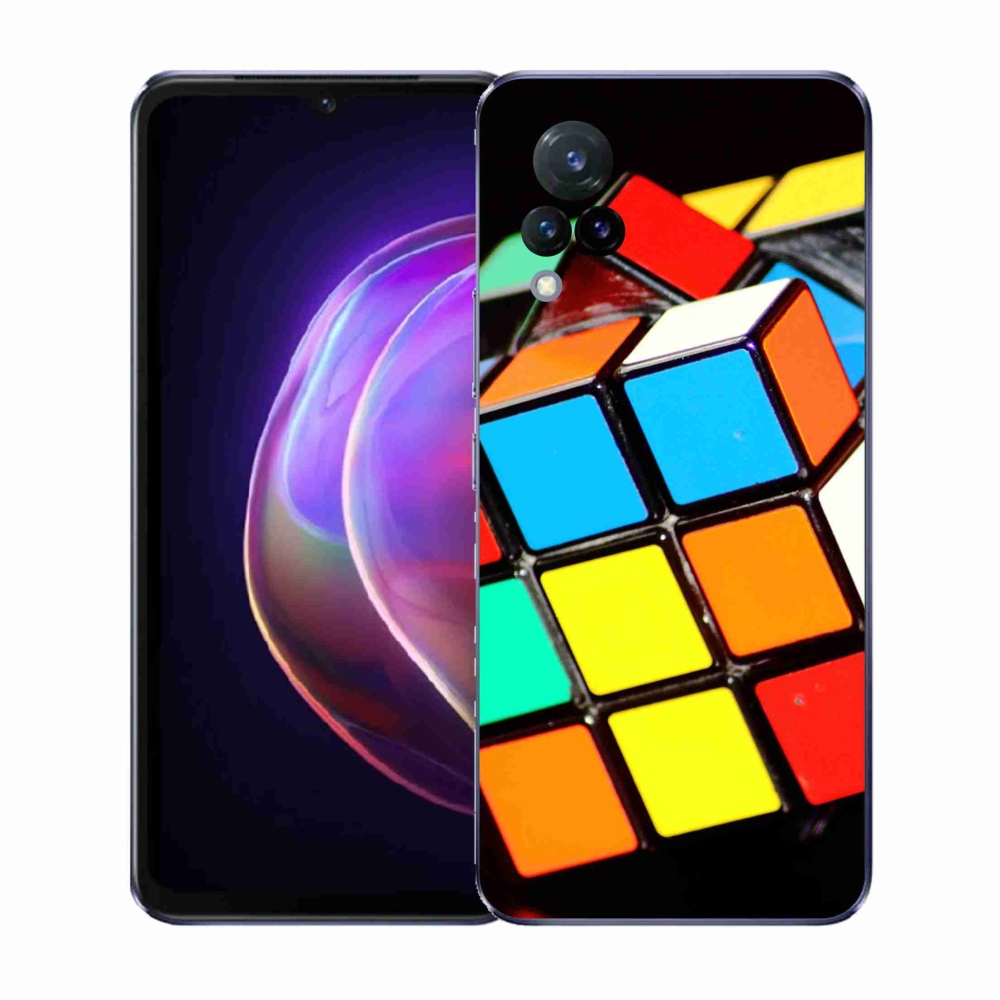 Gelový kryt mmCase na Vivo V21 4G/5G - rubikova kostka