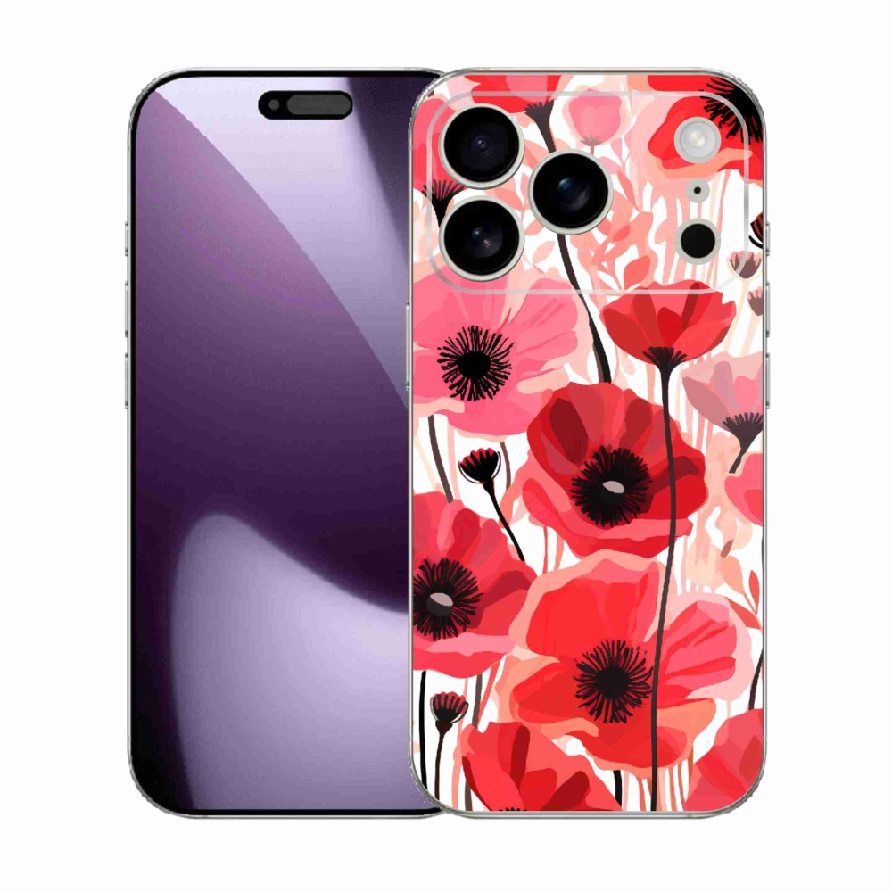 Gelový kryt mmCase na iPhone 17 Pro - vlčí mák 1