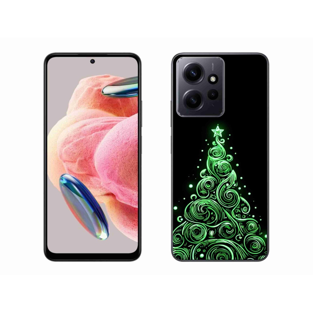 Gelový kryt mmCase na Xiaomi Redmi Note 12 4G - neonový vánoční stromek 3
