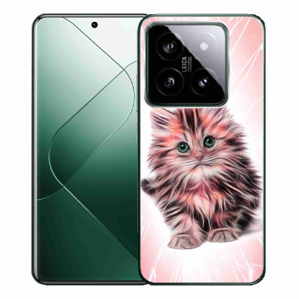Gelový kryt mmCase na Xiaomi 14 Pro - roztomilé kotě