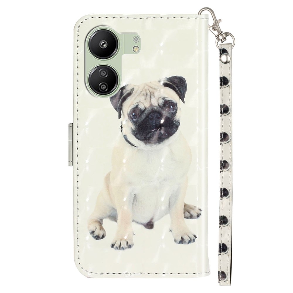 Decor knížkové pouzdro pro Xiaomi Poco C65/Redmi 13C - pejsek