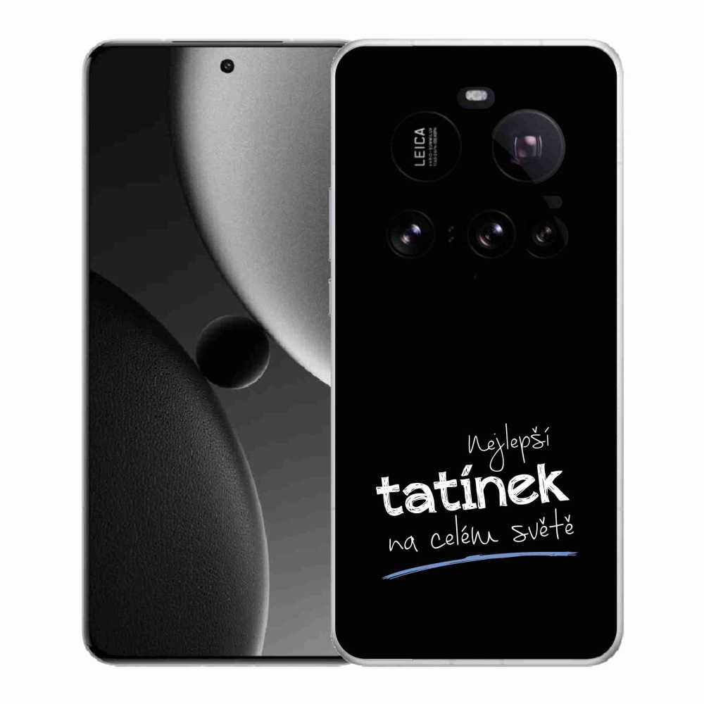 Gelový kryt mmCase na Xiaomi 15 Ultra - nejlepší tatínek 4 černé pozadí