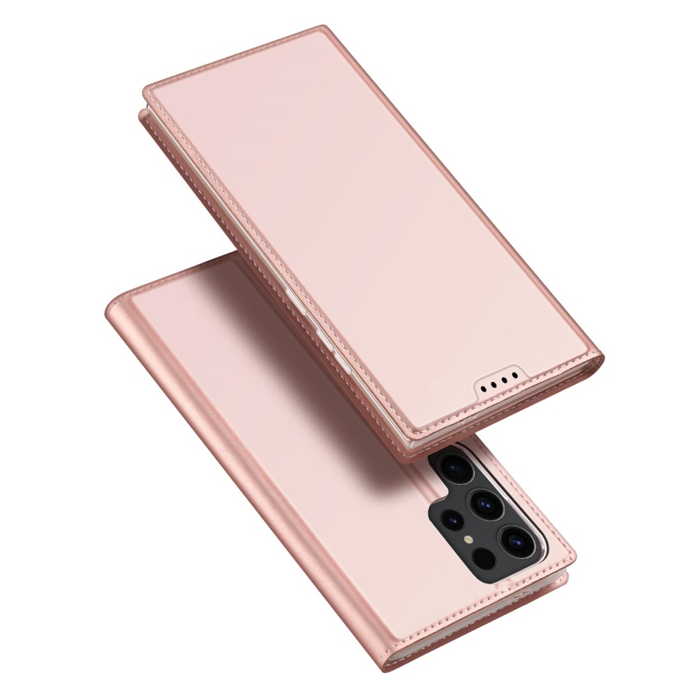 DUX knížkové pouzdro na Samsung Galaxy S24 Ultra - růžovozlatý