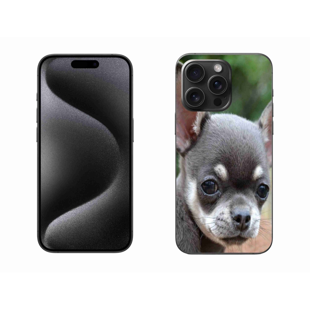 Gelový obal mmCase na iPhone 15 Pro Max - čivava