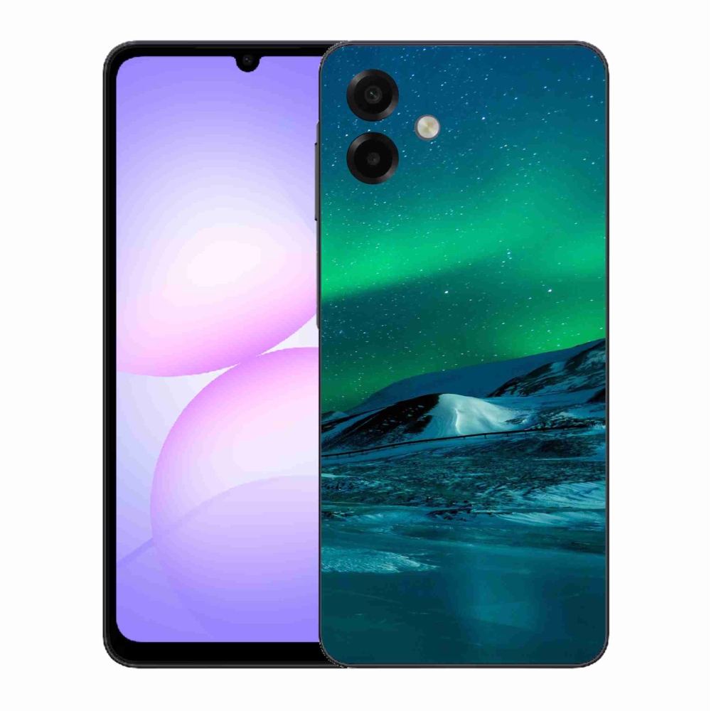 Gelový kryt mmCase na Samsung Galaxy A07 4G - polární záře