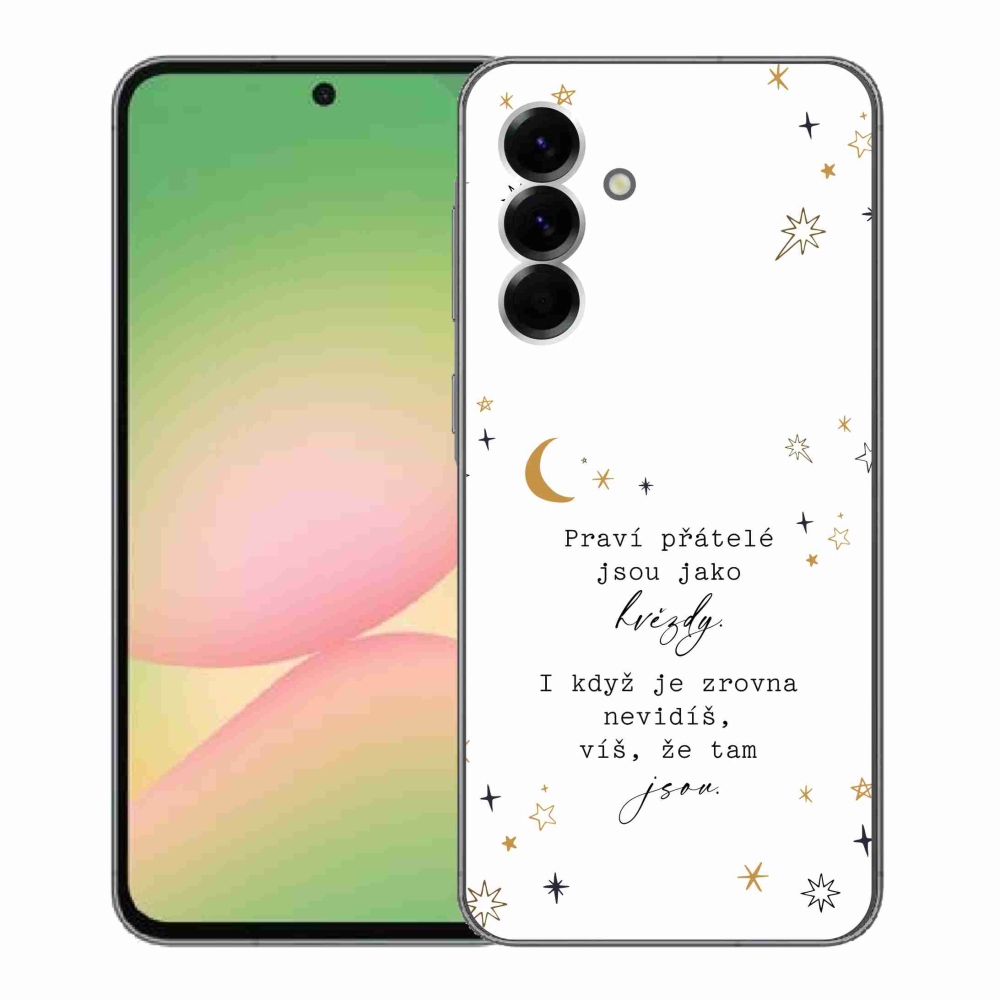 Gelový kryt mmCase na Samsung Galaxy A56 5G - citát 6 bílé pozadí