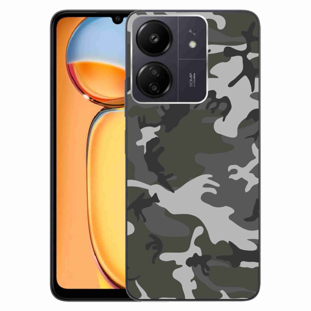 Gelový kryt mmCase na Xiaomi Poco C65/Redmi 13C - maskáčový vzor