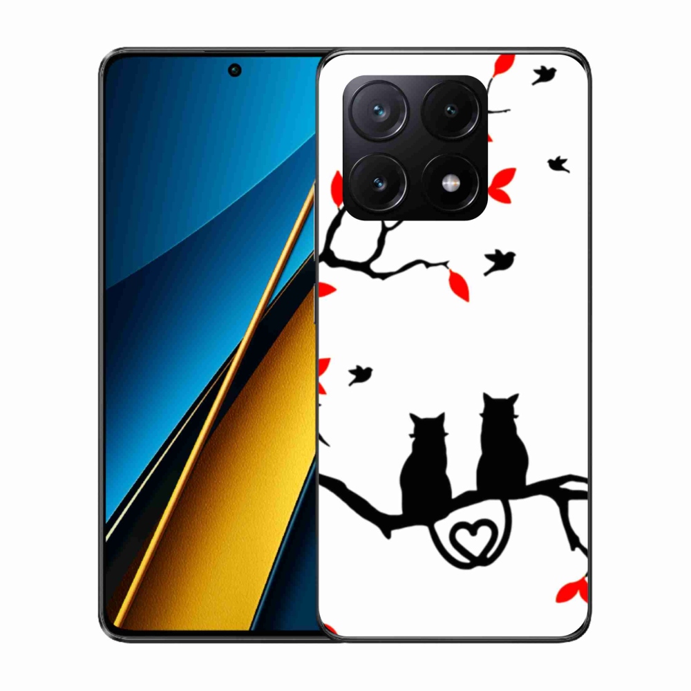 Gelový kryt mmCase na Xiaomi Poco X6 Pro 5G - kočičí láska