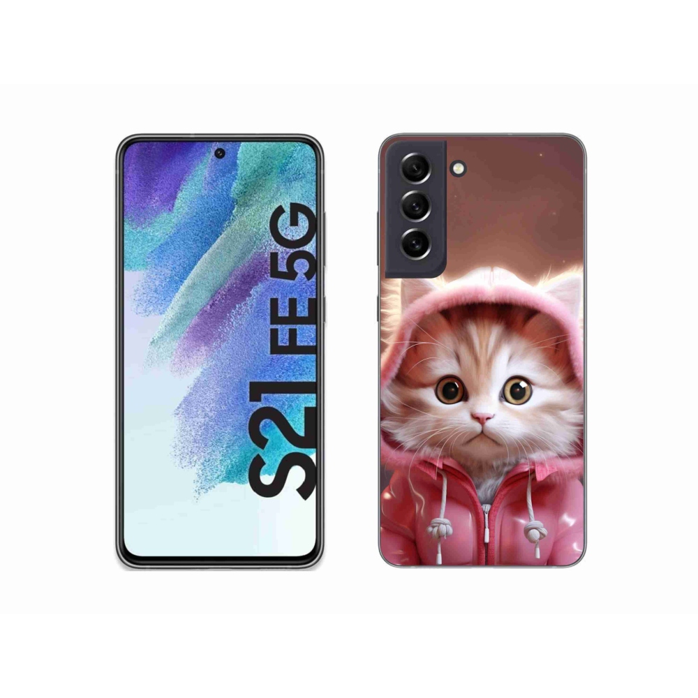 Gelový kryt mmCase na Samsung Galaxy S21 FE 5G - roztomilé kotě 3