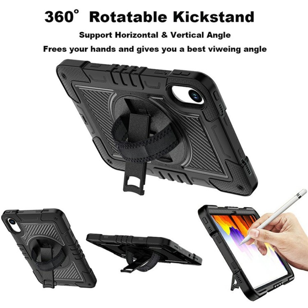 Strape odolný kryt s úchopem na ruku a popruhem na Xiaomi Redmi Pad 2 - černý