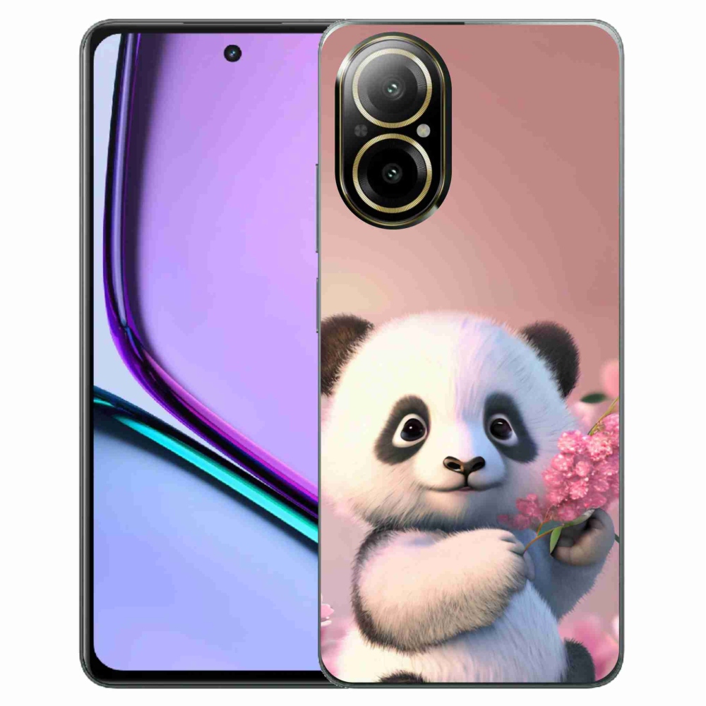 Gelový kryt mmCase na Realme C67 - roztomilá panda