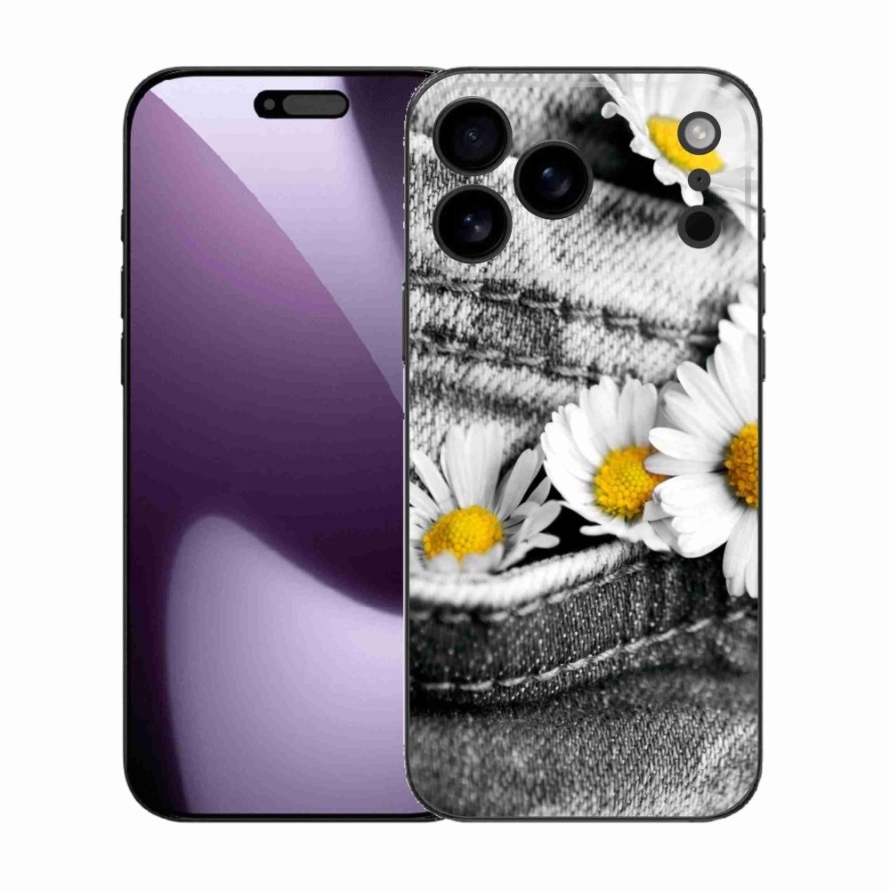 Gelový kryt mmCase na iPhone 17 Pro Max - kopretiny