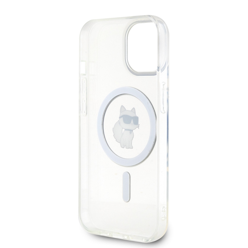 Karl Lagerfeld IML Choupette MagSafe Zadní Kryt pro iPhone 15 - průhledný