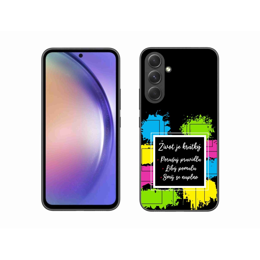 Gelový kryt mmCase na Samsung Galaxy A54 5G - citát 5 černé pozadí