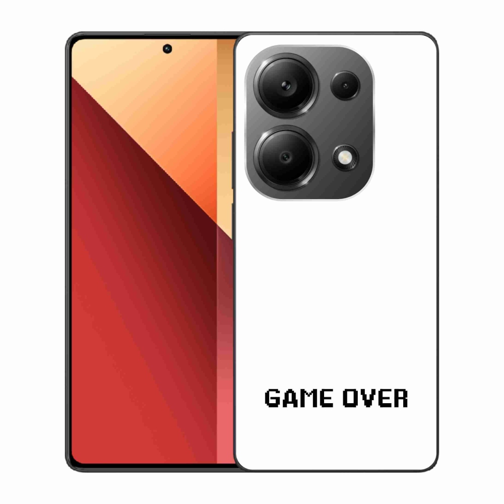 Gelový kryt mmCase na Xiaomi Redmi Note 13 Pro 4G/Poco M6 Pro  - game over bílé pozadí