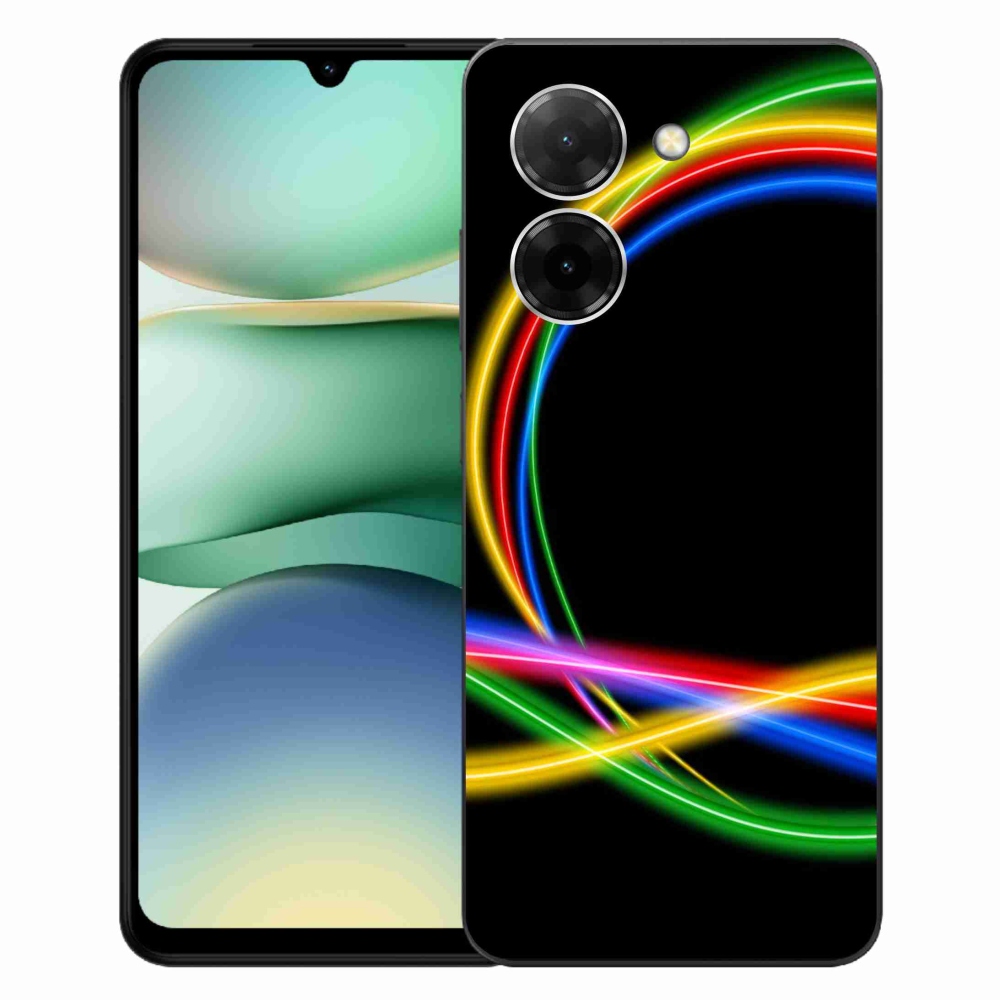 Gelový kryt mmCase na Xiaomi Redmi A5 (173.45x79.35x8.45mm) - neonové kruhy