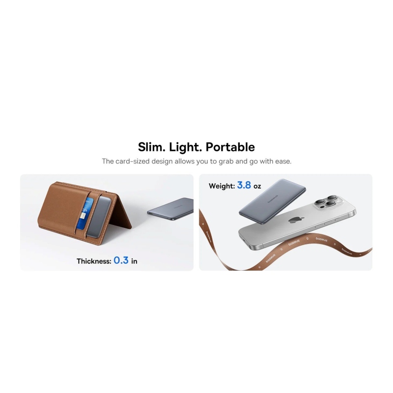 Baseus PicoGo AM41 20W Magnetická Powerbanka 5000mAh Nebula Pink