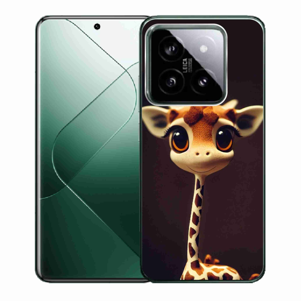Gelový kryt mmCase na Xiaomi 14 - malá žirafa