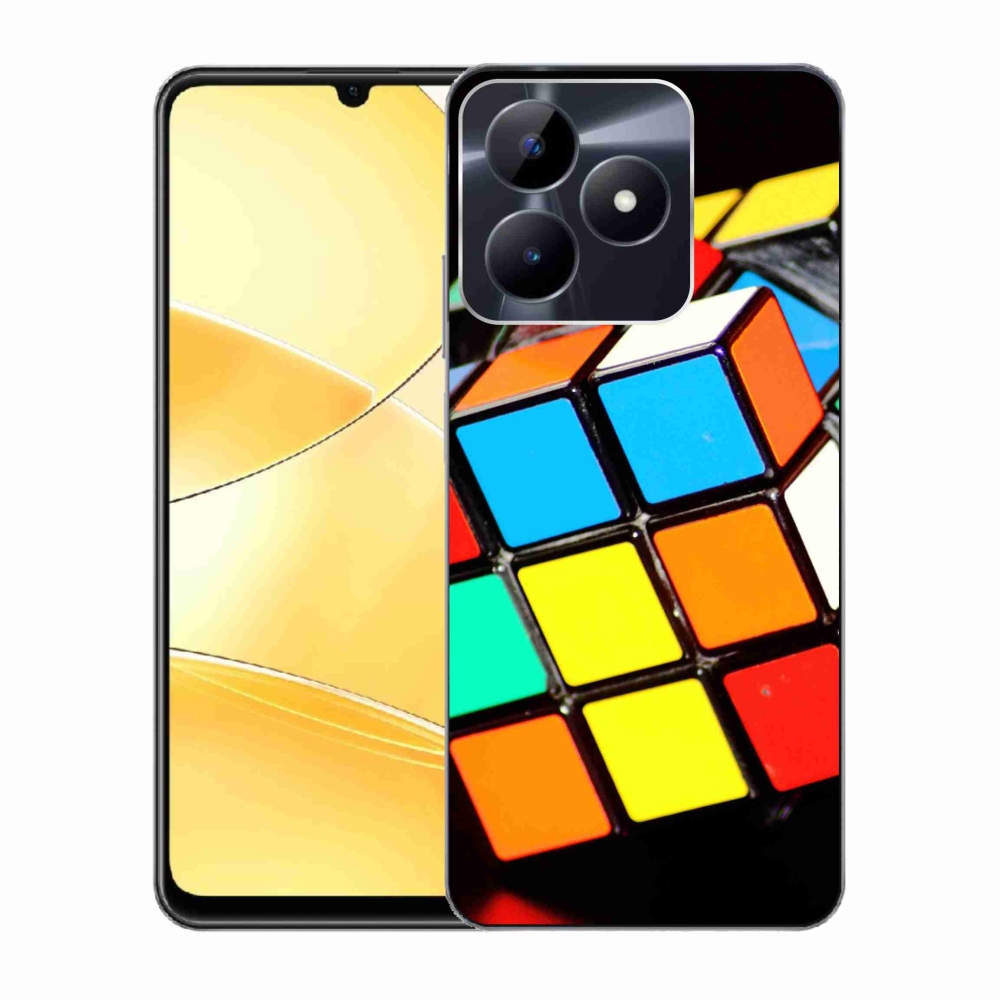 Gelový obal mmCase na Realme C51/C53 - rubikova kostka