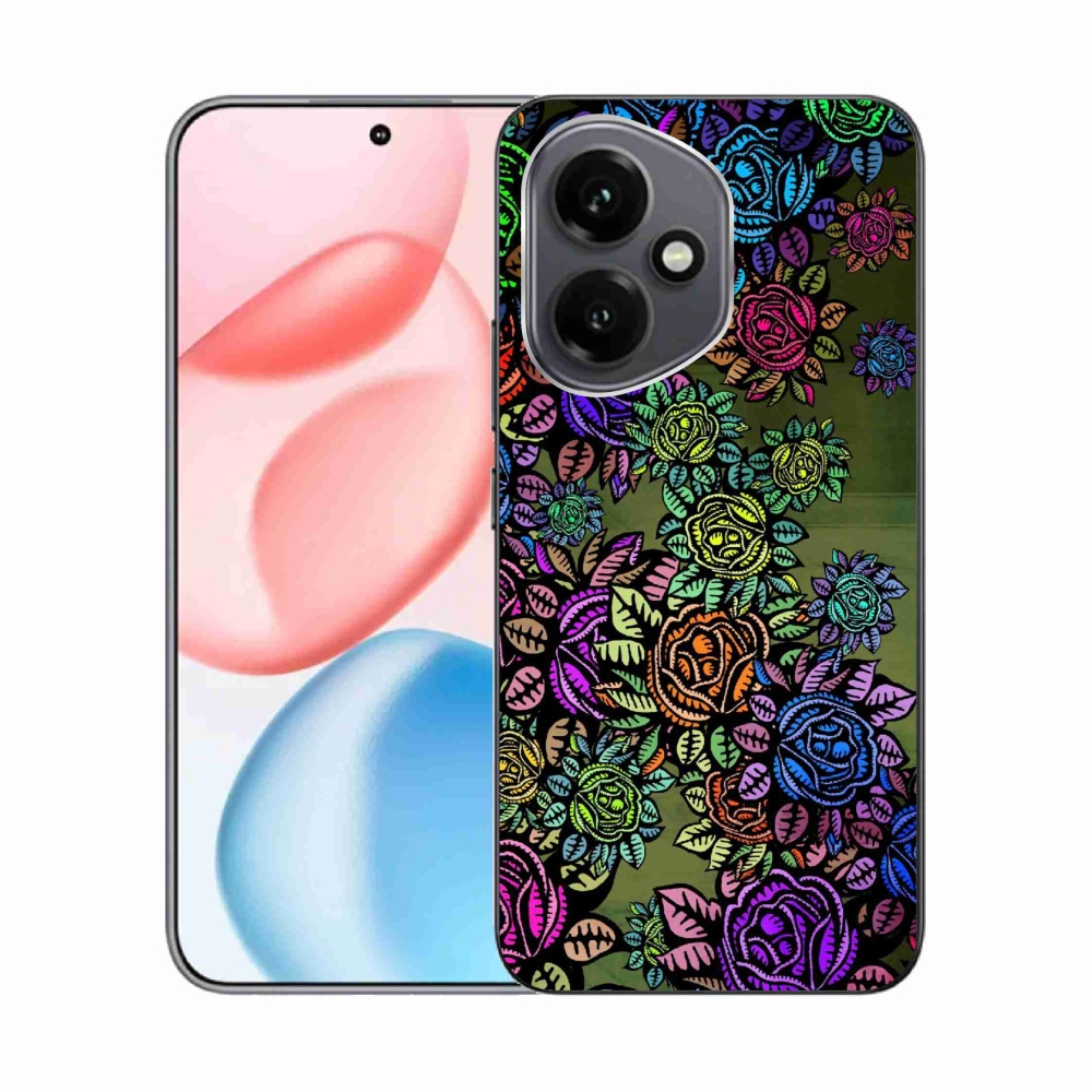 Gelový kryt mmCase na Honor 400 - květiny 6
