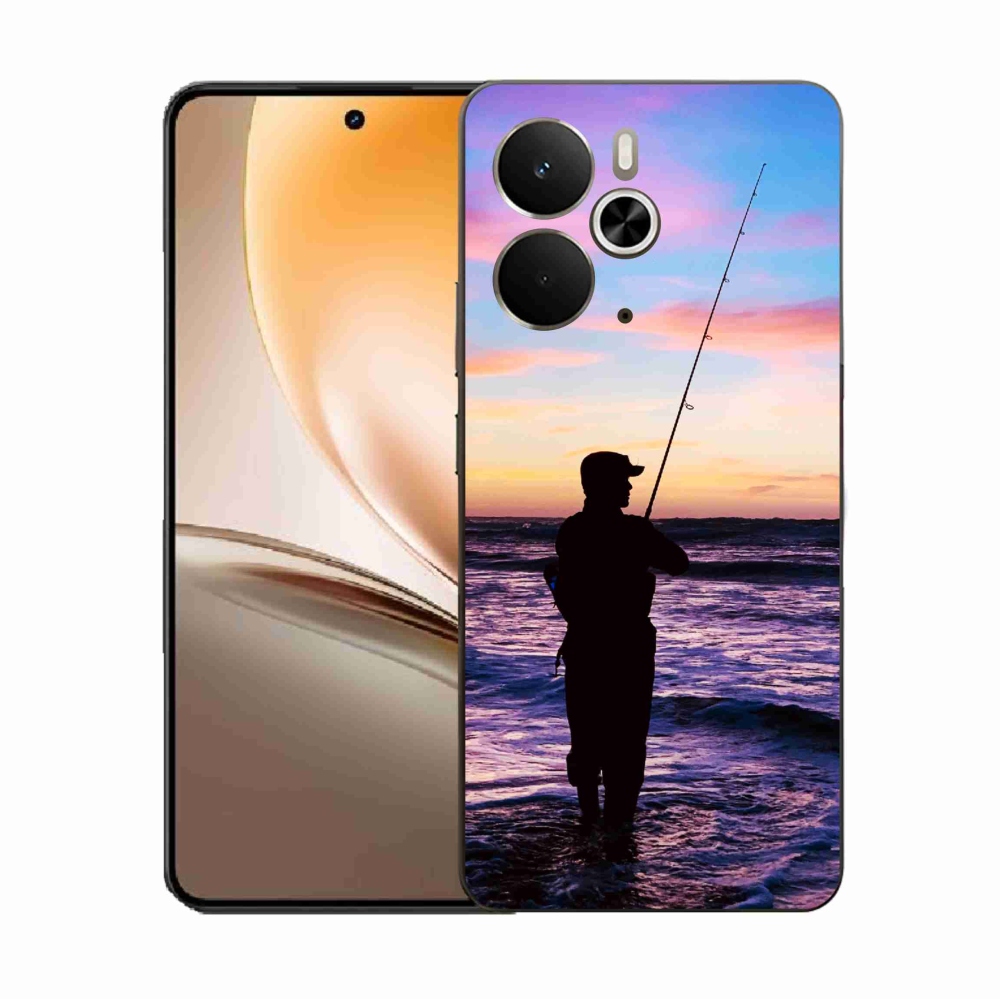 Gelový kryt mmCase na Realme 14 5G - rybaření 1